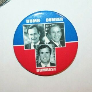 George Bush Family President Campaign Button Political Pinback Pin Election