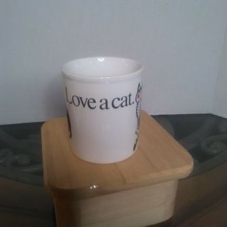 Vintage B.  Kliban Love A Cat Coffee Mug Cup Staffordshire England KLIBAN CAT 2