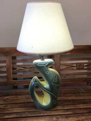 Vintage 1950/60’s Retro Mid Century Modern Ceramic Table Lamp Great