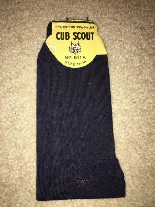 Boy Scout Bsa Cub Wolf Size 11 - 14 No 811a 67 Cotton 33 Nylon Uniform Socks