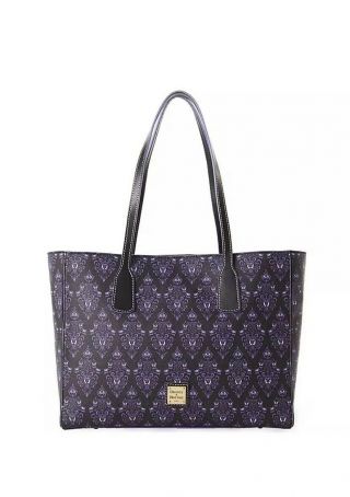 Disney Haunted Mansion Wallpaper Dooney And Bourke Tote - Only Twice
