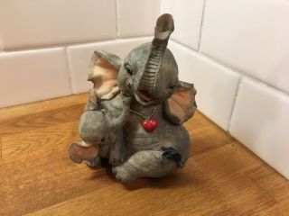 Elephant With Baby Figurine