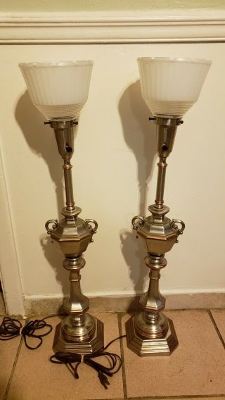 Vintage Stiffel Torchiere Table Lamps 30 inches 2