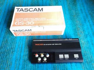 Tascam Gs - 30 Guitar Amp Simulator W/ Box,  Ac Adapter - 80s Vintage Analog - E379