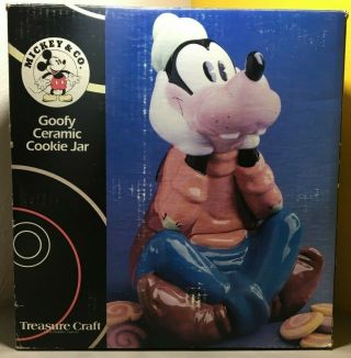 Mickey & Co Treasure Craft Goofy Ceramic Cookie Jar 267 - 080 -