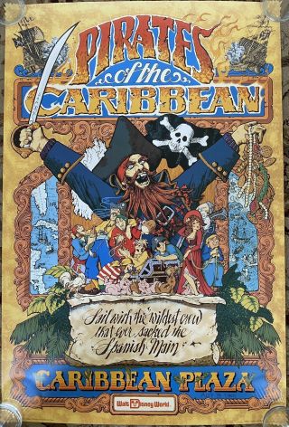Alice Davis Autographed Walt Disney World Pirates Of The Caribbean Poster