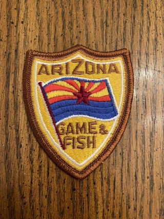 Vintage Arizona Fish & Game Warden Conservation Officer Wildlife Police Patch Az