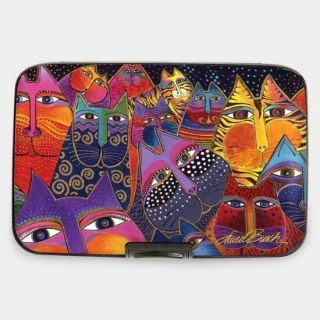 Laurel Burch Fantasticats Cat Armored Wallet Rfid Protection Protects Identity