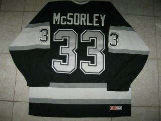 Vintage 33 Marty Mcsorley Los Angeles Kings Off.  Lic.  Ccm Jersey Size Men 