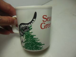 Kliban Seasons Greetings Coffee Mug Cat In Christmas Tree Kiln Craft England