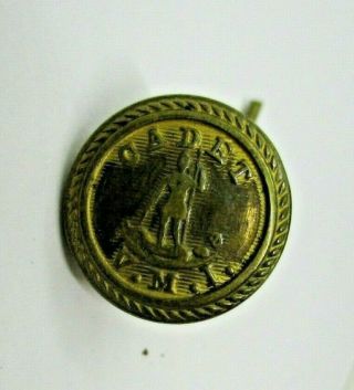 Vintage Vmi Virginia Military Institute Waterbury Button Co Brass Cadet Button