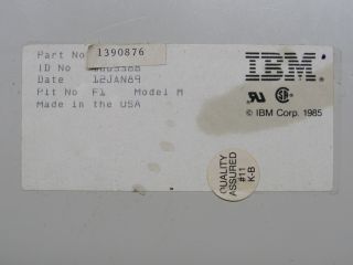 Vintage IBM Model M 122 Key P/N 1390876 Date 1989 Mechanical Keyboard 3