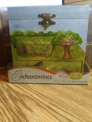Enchantmints Horse Ranch Music Jewelry Treasure Box By Breyer Nib