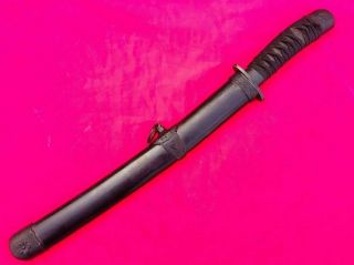 Vintage Japan Navy Tanto Dagger For Warrior Katana Sword Signed Military Blade
