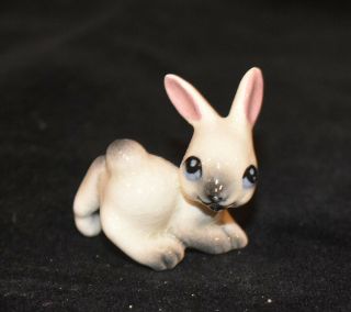 Hagen Renaker Monrovia Miniature White Walking Rabbit Figurine