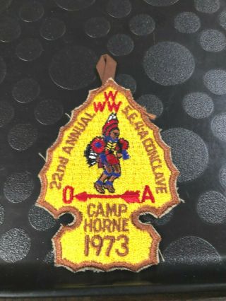 Oa 1973 22nd Annual Se - 4a Section Conference Conclave Camp Horne Patch