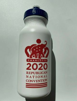 2020 Republican National Convention Donald Trump Charlotte Logo Water Bottle Rnc