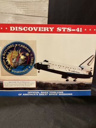 Willabee & Ward Official Nasa Emblem Patch Discovery Sts - 41