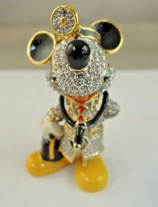 Disney Parks Mickey Mouse Doctor Jeweled Figurine By Arribas Brothers