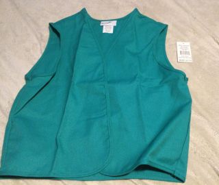 Girl Scout Junior Vest Size Large (14 - 16) Item 00553 Green
