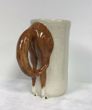Vintage Horse Butt Coffee Mug Signed Diane 1982 Owner Happy Appy Valley