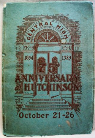 Hutchinson Central High School Buffalo Ny 75th Anniversary Booklet 1929 Vintage