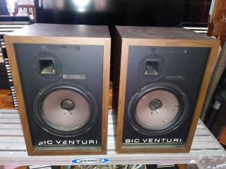 Vintage Bic Venturi Model Formula 1 Speakers Pair - - Usa -