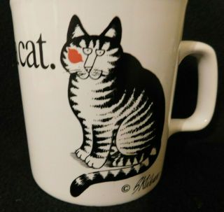 Love A Cat B Kliban Cat Mug Kiln Craft Staffordshire Potteries Signed Vintage