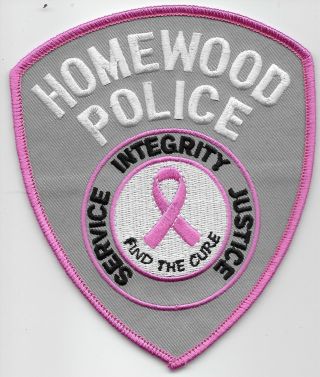 Breast Cancer Awareness,  Homewood Police State Illinois Il Patch Neat