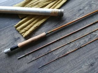Vintage Shakespeare 1312 9ft Bamboo Fly Rod With Tube