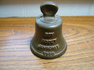 1953 Boy Scout Jamboree Bronze Bell.  Newport Harbor California
