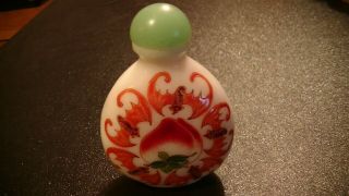 CHINESE SNUFF BOTTLE BATS HAND PAINTED & SIGNED 3 