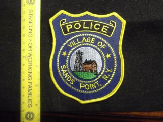 York Village Of Sands Point Police Patch C/s Nassau Long Island