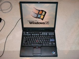 Vintage Ibm Thinkpad R51 Laptop Windows 98 Se Gaming,  Great
