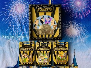 Disney Parks The Emperor’s Groove 20th Anniversary Pin Set 3 Plus Jumbo Le
