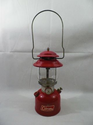 Old Vintage 1967 Coleman Red 200a Lantern 3/67 Single Mantle