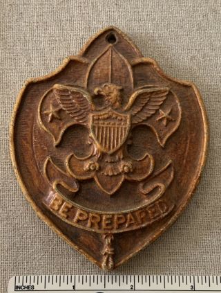 Vintage Be Prepared Boy Scouts Of America Wall Plaque Bsa Scouting Scout Motto