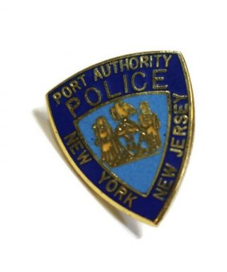 Port Authority Police York Jersey Vintage Police Badge Lapel Hat Pin