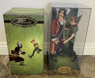 Disney Designer Fairytale Peter Pan & Captain Hook Limited Edition Doll Set