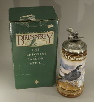 Vintage Anheuser - Busch Birds Of Prey The Peregrine Falcon Stein