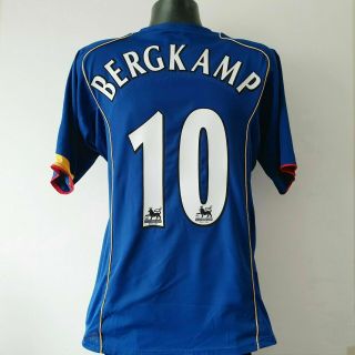 Bergkamp 10 Arsenal Shirt - Large - 2004/2005 - Away Jersey Vintage O2
