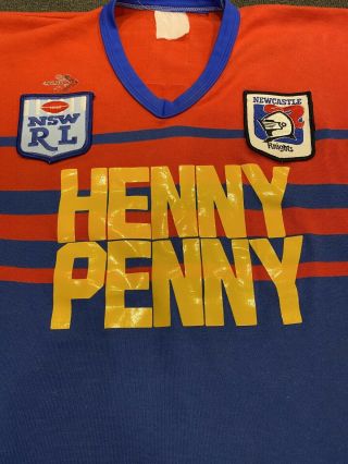 Rare Vintage 1980’s Peerless Newcastle Knights Rugby League Jumper Small