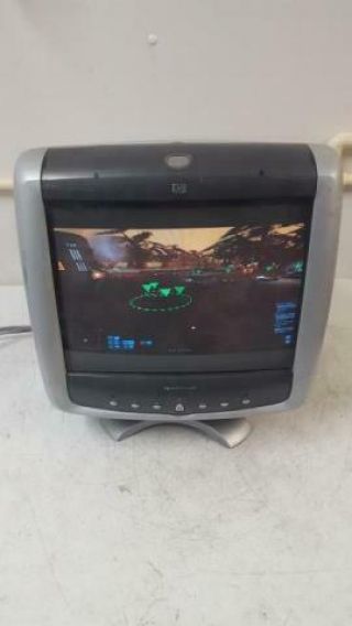 Vintage Gaming Hp Pavilion Mx50 P1282a Vga Crt Computer Monitor 2000