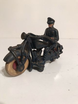 Antique Vintage Champion Cast Iron Metal Toy Motorcycle