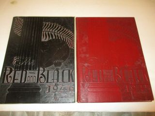 Central High School Yearbooks 1945 - 46 - St.  Louis,  Missouri (red And Black)