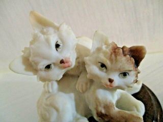 Giuseppe Armani Capodimonte Persian Kittens Cats Figurine Made In Italy Signed
