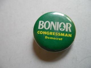 Michigan Congress Campaign Pin Back Button Local U.  S.  House David Bonior Badge