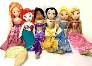 Disney Store 3ft Large 32 " Plush Princess Dolls Ariel Giselle Belle Cinderella