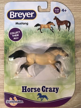 Breyer 97244 Walmart Sr - Horse Crazy - Mustang - Pale Buckskin - Nip