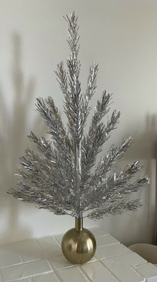 Vintage 4 - Foot Aluminum Christmas Tree; No Stand